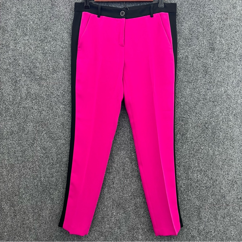 PINKO Tag Women’s Dress Pants Fuchsia Black Size 6 Barbie